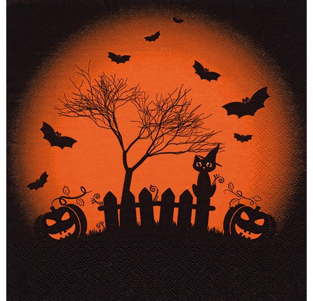 ti-flair Papierserviette 20 Servietten Happy Halloween Trick 33x33cm, (20 St) von ti-flair