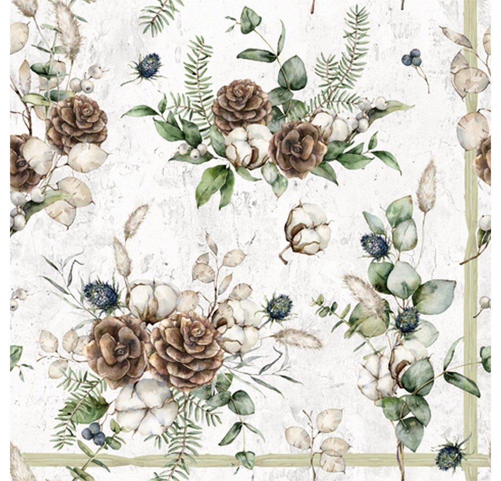 ti-flair Papierserviette 20 Servietten Rustic Nature 33x33cm, (20 St) von ti-flair