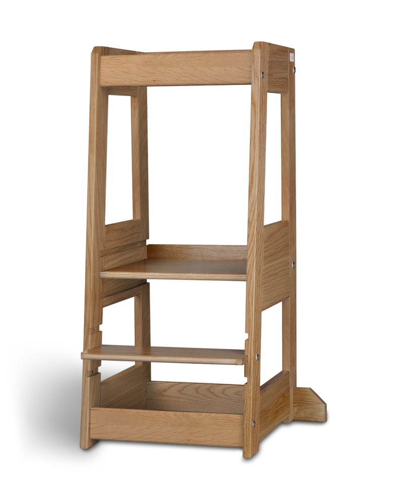 tiSsi® Kinderstuhl Entdeckerturm / Lernturm FELIX mitwachsend EICHE massiv NATUR von tiSsi®