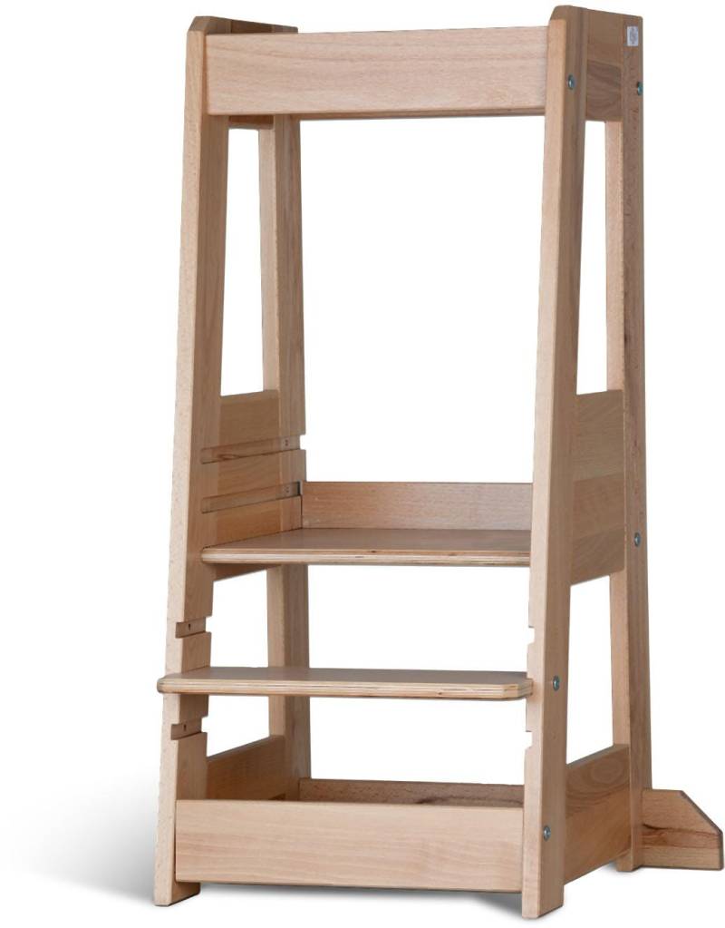 tiSsi® Entdeckerturm / Lernturm FELIX mitwachsend Buche massiv NATUR von tiSsi