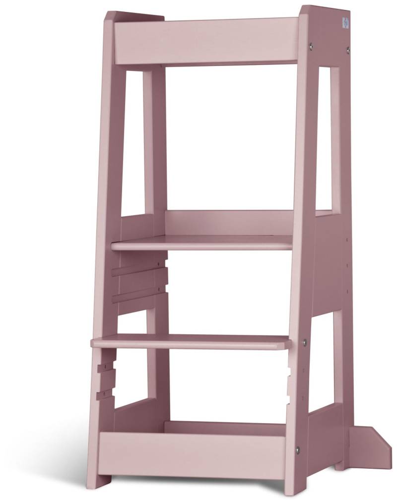 tiSsi® Entdeckerturm / Lernturm FELIX mitwachsend Buche massiv Rosa von tiSsi