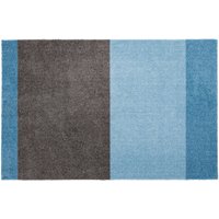 tica copenhagen - Stripes Horizontal Läufer, 60 x 90 cm, light / dusty blue / steelgrey von tica copenhagen