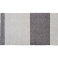 tica copenhagen - Stripes Horizontal Läufer, 67 x 120 cm, hellgrau / stahlgrau von tica copenhagen