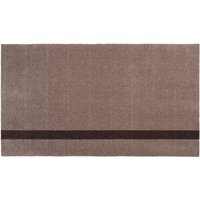 tica copenhagen - Stripes Vertical Läufer, 67 x 120 cm, sand / braun von tica copenhagen