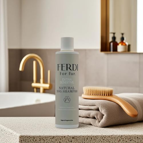 FERDI Natürliches Hundeshampoo für sensibles Fell, 250ml, Vegan, Parfümfrei, für empfindliche Haut von tie Trust In EPT-Home
