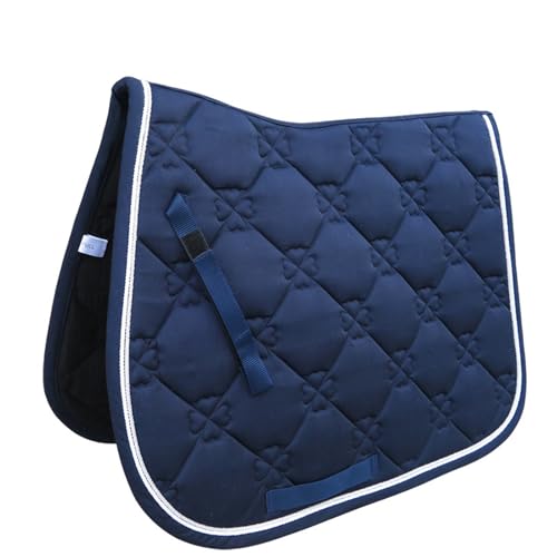 tieedhfu Innovative Sattelunterlage für Pferdesättel – High Mesh End Polyester Vielseitigkeitsschabracke Dressurschabracke, Blau von tieedhfu