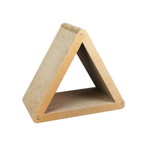 tieedhfu Verdickter Karton aus Wellpappe, der einen versteckten Vergnügungspark aus Papier schafft, vertikales Katzenkratzbrett, großes Dreieck von tieedhfu