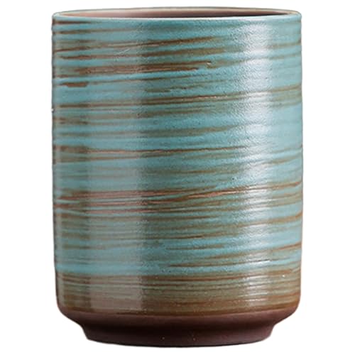 Exquisite Kaffeetasse, 210 ml, japanische handgefertigte Teetasse, hochtemperaturbeständig, grobe Keramik, Retro-Stil, ofengebranntes Aroma und Verkostungstasse Exquisite Kaffeetasse, 210 ml, japanische handgefertigte Teetasse, hochtemperaturbeständig, grobe Keramik, Retro-Stil, ofengebranntes Aroma und Verkostungstasse von tiliuoe