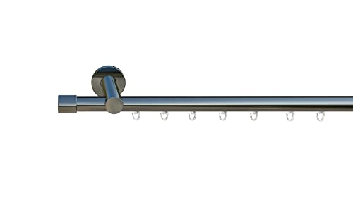 Tilldekor Innenlauf Gardinenstange HIGH-LINE ANDRAX, 1-Lauf, chrom, Ø 20 mm, 120 cm, inkl. Trägern und Gleitern Tilldekor Innenlauf Gardinenstange HIGH-LINE ANDRAX, 1-Lauf, chrom, Ø 20 mm, 120 cm, inkl. Trägern und Gleitern von tilldekor