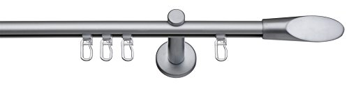 Tilldekor Innenlauf Gardinenstange MARBELLA, silber-matt, Ø 16 mm, 1-Lauf, 160 cm, inkl. Trägern und Gleitern Tilldekor Innenlauf Gardinenstange MARBELLA, silber-matt, Ø 16 mm, 1-Lauf, 160 cm, inkl. Trägern und Gleitern von tilldekor
