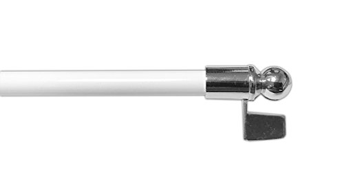 Tilldekor Klemmstange EASY, ausdrehbare Gardinenstange, weiß-chrom, 80 - 100 cm, ohne Bohren oder Kleben Tilldekor Klemmstange EASY, ausdrehbare Gardinenstange, weiß-chrom, 80 - 100 cm, ohne Bohren oder Kleben von tilldekor