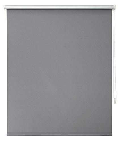 Tilldekor Rollo SIMPLY FIX, 80 x 150 cm, thermo, grau, inkl. Klemmträger von tilldekor