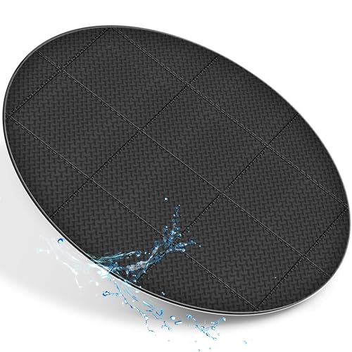 tillvex® Whirlpool Unterlage rund 196cm | Bodenmatte Poolunterlage Matte für Outdoor Whirlpools | Thermo Bodenschutzmatte Pool Untergrund | Bodenschutz Bodenplatte schützt & isoliert (Schwarz) von tillvex