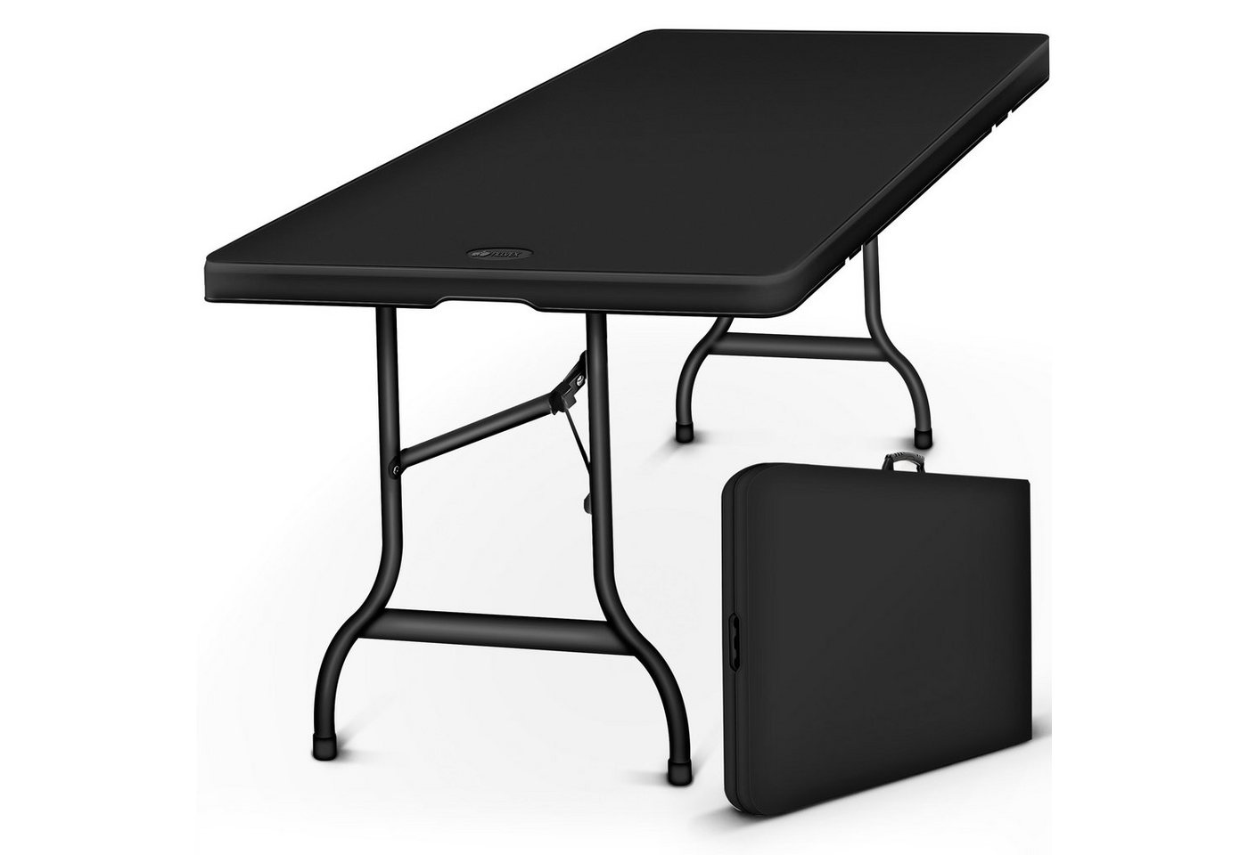 tillvex Gartentisch Gartentisch Buffettisch klappbar Kunststoff 180x75cm, Klapptisch mit Tragegriff Garten Terrasse und Balkon, Campingtisch tillvex Gartentisch Gartentisch Buffettisch klappbar Kunststoff 180x75cm, Klapptisch mit Tragegriff Garten Terrasse und Balkon, Campingtisch von tillvex