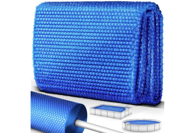 tillvex Pool-Abdeckplane tillvex Pool Solarfolie Solarplane Solarheizung Solarabdeckplane Poolh (Pool Solarabdeckplane Rund & Rechteckig), Hochwertige Pool-Solarfolie für sparsames Aufheizen des Wassers von tillvex