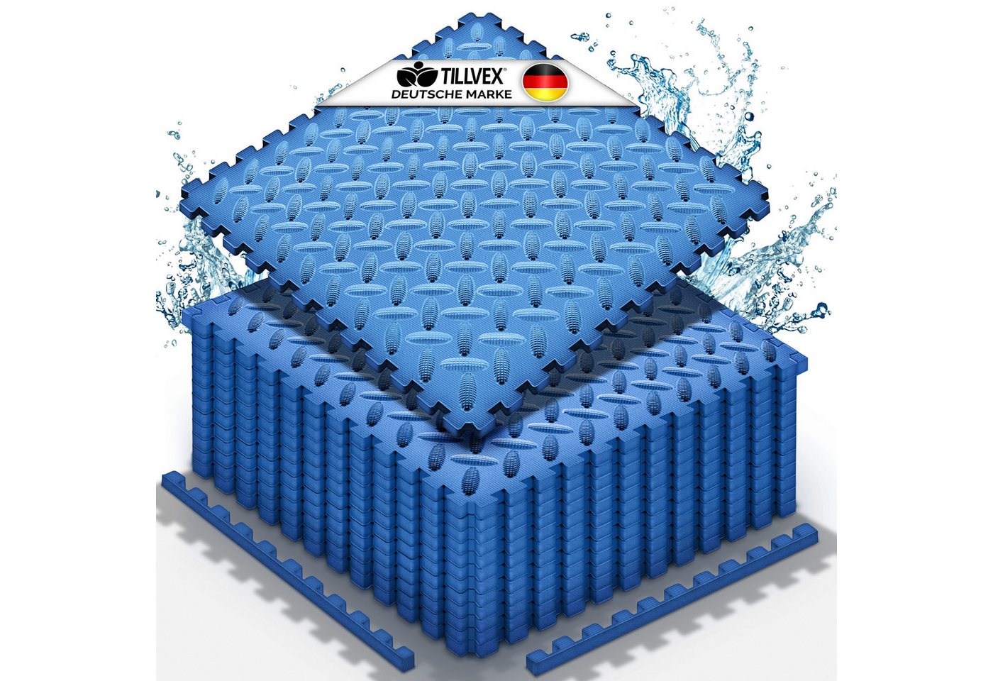 tillvex Pool-Bodenschutzfliese tillvex® Pool Bodenschutzmatte, Unterlegmatte für Pool & Planschbecke, Pool Bodenschutzmatte, Unterlegmatte für Pool & Planschbecken, Whirlpool Bodenfolie weich von tillvex