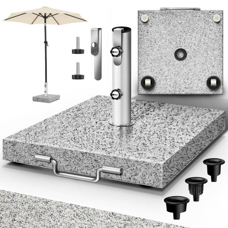 tillvex Sonnenschirm tillvex Granit Sonnenschirmständer, Balkonschirmständer für Schirmstöcke 16-48 mm & 300cm Schirmdurchmesser, Granit Sonnenschirmständer von tillvex