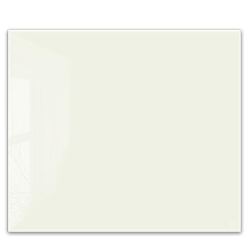®timalo Herdabdeckplatte einteilig | 60 x 52 cm Cream, Creme | einfarbig uni | 4mm ESG-Glas Ceranfeldabdeckung, Glasplatte, Schneidebrett, Abdeckplatte, Herd, Induktion von timalo