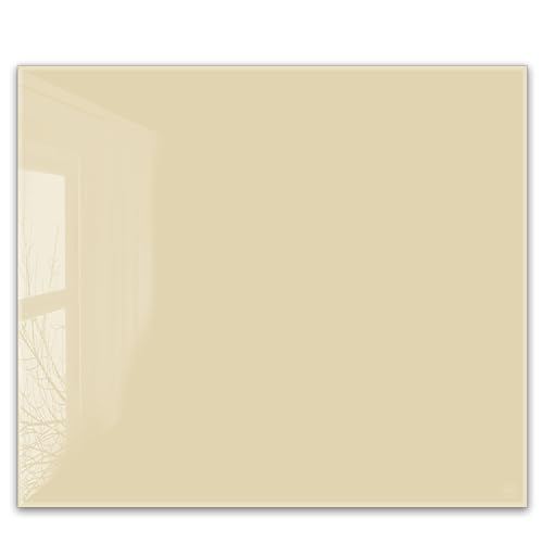 ®timalo Herdabdeckplatte einteilig | 60 x 52 cm elfenbein, Creme | einfarbig uni | 4mm ESG-Glas Ceranfeldabdeckung, Glasplatte, Schneidebrett, Abdeckplatte, Herd, Induktion von timalo