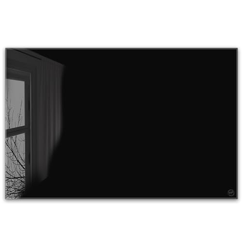 ®timalo Herdabdeckplatte einteilig | 80 x 52 cm Pure Black, Schwarz | einfarbig uni | 4mm ESG-Glas Ceranfeldabdeckung, Glasplatte, Schneidebrett, Abdeckplatte, Herd, Induktion von timalo