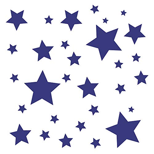 30 Stück blaue Sterne Aufkleber, Fensterdekoration zu Weihnachten Fensterbild/Fensteraufkleber, Wandtattoo 30 Stück blaue Sterne Aufkleber, Fensterdekoration zu Weihnachten Fensterbild/Fensteraufkleber, Wandtattoo von timalo