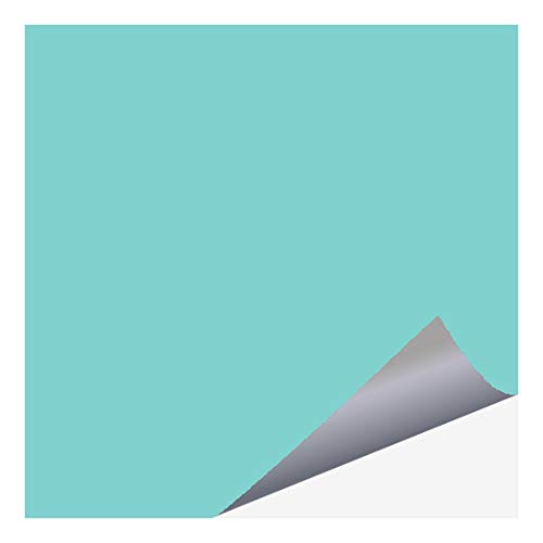 Fliesenfolie am Stück - Fliesenaufkleber selber zuschneiden | Bastelfolie | Küchenfolie Meterware (100 cm x 63 cm) mint (glänzend) von timalo