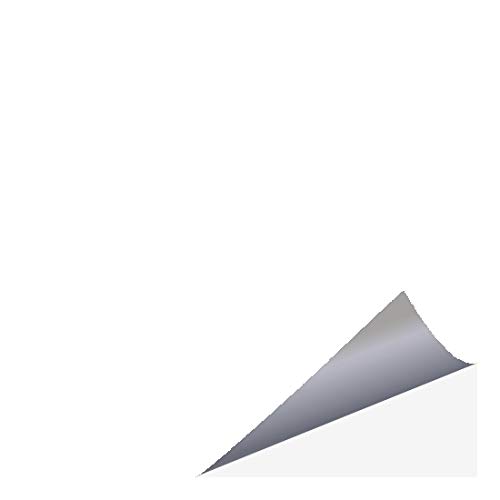 Fliesenfolie am Stück - Fliesenaufkleber selber zuschneiden | Bastelfolie | Küchenfolie Meterware (100 cm x 63 cm) weiss (glänzend) von timalo