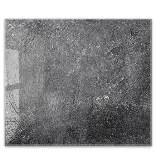 Herdabdeckplatte 60x52 cm einteilig aus 4mm ESG Glas | Granit Marmor Schwarz | Herd Abdeckung Abdeckplatte Induktion Schneidebrett Glasplatte für Ceranfeld von timalo