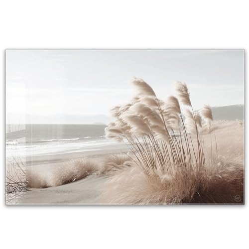Herdabdeckplatte 80x52 cm einteilig – Natur & Strand – Pampasgras, Meer, Sanddünen, Beige Töne, Boho | ESG Glas Ceranfeldabdeckung, Schneidebrett, für Ceranfeld, Herd, Induktion, Küche Herdabdeckplatte 80x52 cm einteilig – Natur & Strand – Pampasgras, Meer, Sanddünen, Beige Töne, Boho | ESG Glas Ceranfeldabdeckung, Schneidebrett, für Ceranfeld, Herd, Induktion, Küche von timalo