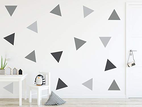 Timalo® 96 Stück Große Dreiecke Wandtattoo Kinderzimmer XL Pastell Wandsticker Set – Aufkleber | 73090-96-SET6 von timalo