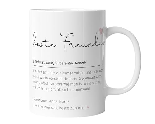 timalo® Coole Tasse mit Namen | Definition Beste Freundin | Personalisierte Kaffeetasse Geschenktasse zum Geburtstag für Frauen | mug-def-08 von timalo