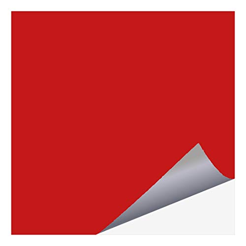 timalo® Fliesenaufkleber für Küche und Bad – alle Fliesen und Größen | 20 x 20 cm (12 Stück) rot (glänzend) von timalo
