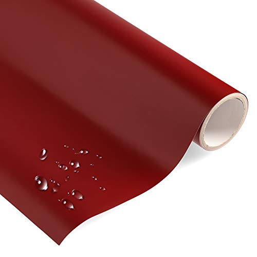 timalo® Klebefolie Uni MATT BURGUNDER - selbstklebende Möbelfolie Dekofolie Rot Vinyl Folie - Made in Germany (Wunschlänge am Stück, je 1 Meter x 63 cm) von timalo