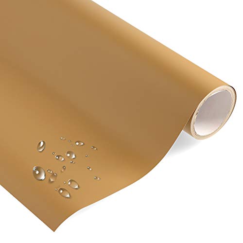 timalo® Klebefolie Uni MATT HELLBRAUN - selbstklebende Möbelfolie Dekofolie Braun Vinyl Folie - Made in Germany (Wunschlänge am Stück, je 1 Meter x 63 cm) von timalo