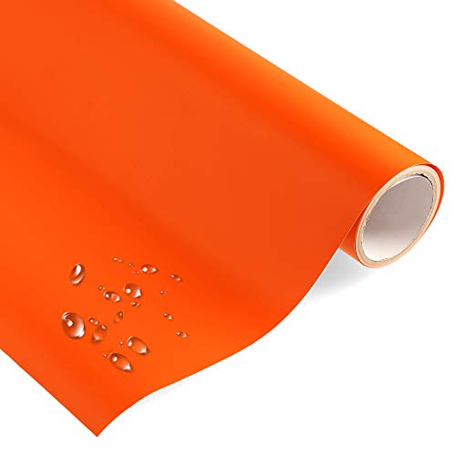timalo® Klebefolie Uni MATT PASTELLORANGE - selbstklebende Möbelfolie Dekofolie Orange Vinyl Folie - Made in Germany (Meterware am Stück, je 1 Meter x 63 cm) von timalo
