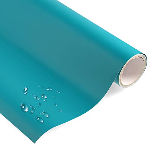 timalo® Premium Möbelfolie selbstklebend uni matt Küchenfolie Klebefolie zum Bekleben von Möbel, Türen PVC Folie Küche Bastefolie Türfolie | Tuerkis-M-50x63cm von timalo