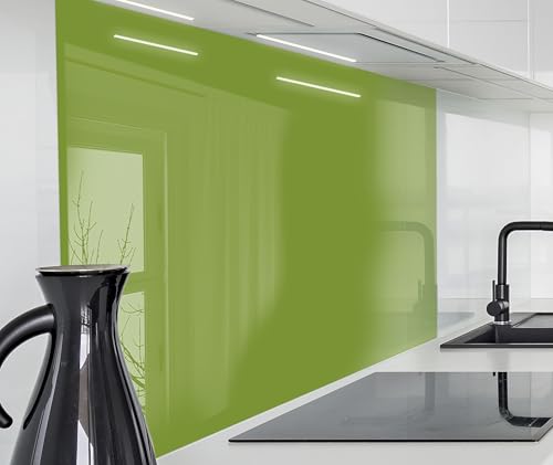 timalo Herd Spritzschutz Wand Platte Spüle, Küche Küchenrückwand Glasoptik | Acryl Glas 2mm | Glasrückwand Acrylglas Rückwandschutz Uni unifarben einfarbig | 100x50cm Olive Grün timalo Herd Spritzschutz Wand Platte Spüle, Küche Küchenrückwand Glasoptik | Acryl Glas 2mm | Glasrückwand Acrylglas Rückwandschutz Uni unifarben einfarbig | 100x50cm Olive Grün von timalo
