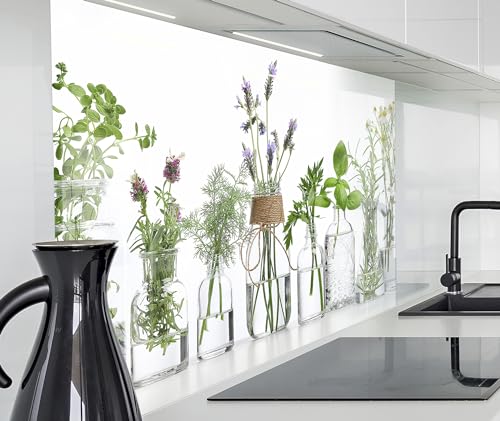 timalo Herd Spritzschutz Wand Spüle, Küche Küchenrückwand Glasoptik | Acryl Glas 2mm | Glasrückwand Acrylglas Küchenpaneele Rückwandschutz Platte | 140x50cm Kräuter Küchenkräuter in Gläsern; Gewürze timalo Herd Spritzschutz Wand Spüle, Küche Küchenrückwand Glasoptik | Acryl Glas 2mm | Glasrückwand Acrylglas Küchenpaneele Rückwandschutz Platte | 140x50cm Kräuter Küchenkräuter in Gläsern; Gewürze von timalo