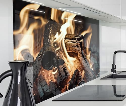 timalo Herd Spritzschutz Wand Spüle, Küche Küchenrückwand Glasoptik | Acryl Glas 2mm | Glasrückwand Acrylglas Küchenpaneele Rückwandschutz Platte | 60x40cm Lagerfeuer Feuer Kamin timalo Herd Spritzschutz Wand Spüle, Küche Küchenrückwand Glasoptik | Acryl Glas 2mm | Glasrückwand Acrylglas Küchenpaneele Rückwandschutz Platte | 60x40cm Lagerfeuer Feuer Kamin von timalo