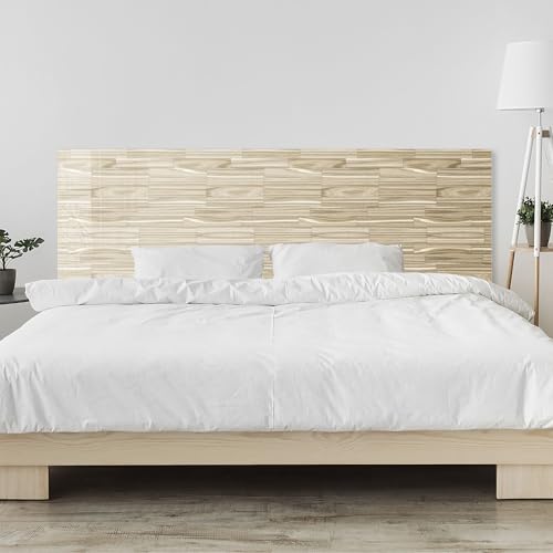 timalo Kopfteil fürs Bett 100 x 50 cm | Holzwand, Holz | Schutzplatte Wand am Bett – Acrylglas (Acryl wie Glas) 2 mm – Wandpaneel & Bettrückwand, seitliche Montage von timalo