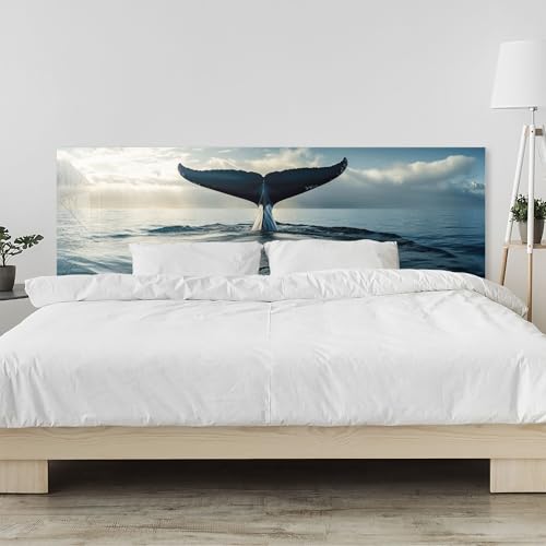timalo Kopfteil fürs Bett 100 x 50 cm | Meer, Wasser, Wal, Fisch, Natur | Wandschutz & Bettrückwand – Acrylglas 2 mm – Wandpaneel Schlafzimmer von timalo