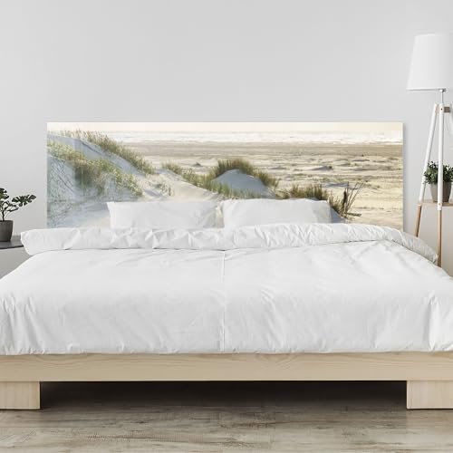 timalo Kopfteil fürs Bett 120 x 60 cm | Dünen, Natur, Sand, Küste, Nordsee Strand | Acryl Bettrückwand 2 mm – Wandschutz Bett & Wandpaneel für die Schlafzimmereinrichtung von timalo