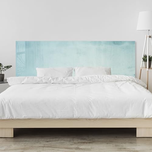 timalo Kopfteil fürs Bett 140 x 50 cm | Beton Blaugrün | Acrylglasplatte 2 mm – Bettrückwand/Wandschutz Bett, Pflegeleichte Wandverkleidung Schlafzimmer von timalo