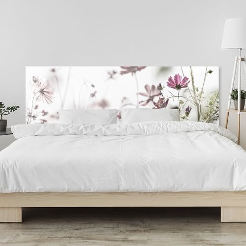 timalo Kopfteil fürs Bett 170 x 58 cm | Wildblumen, Sommerwiese, Natur, Vintage Look, Blumen | Wandpaneel Bett – Acrylglas 2 mm – Bettrückwand, Wandschutz, seitlich & hinter dem Bett montierbar von timalo