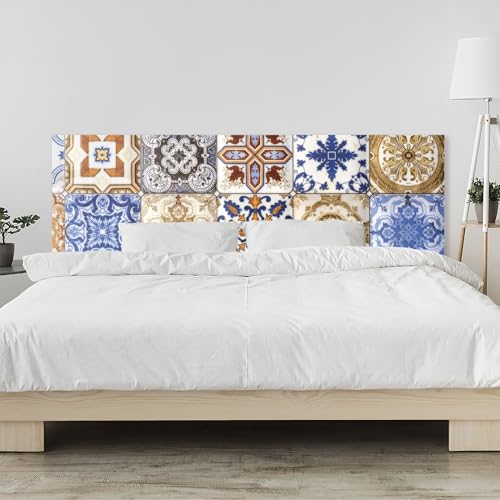 timalo Kopfteil fürs Bett 180 x 58 cm | Azulejo Muster – mediterrane Fliesen | Deko-Wandpaneel für Bettwand – Acrylglas 2 mm – Bettrückwand & Wandschutz, edle Optik timalo Kopfteil fürs Bett 180 x 58 cm | Azulejo Muster – mediterrane Fliesen | Deko-Wandpaneel für Bettwand – Acrylglas 2 mm – Bettrückwand & Wandschutz, edle Optik von timalo