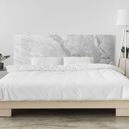 timalo Kopfteil fürs Bett 240 x 58 cm | Italienischer Marmor, grau poliert, Bruchstein | Acrylglas Kopfende Bettrückwand, Wandschutz & Wandverkleidung Schlafzimmer Bett von timalo