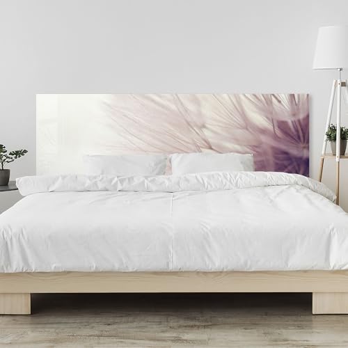 timalo Kopfteil fürs Bett 80 x 60 cm | Pusteblume, zart, Pastellfarben, Natur | Acryl Bettrückwand 2 mm – Wandschutz Bett & Wandpaneel für die Schlafzimmereinrichtung von timalo
