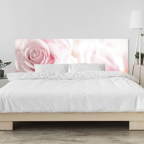 timalo Kopfteil fürs Bett 80 x 60 cm | Rosa Rose, Blumen, Natur | Acrylglas Wandpaneel wie Glas Bettrückwand & Wandschutz Bett, hochwertige Optik Bett Kopfenden von timalo