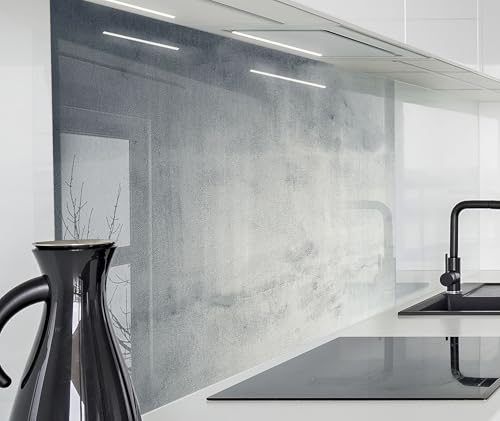 timalo Küchenrückwand Glasoptik | Acryl Glas 2mm | Spritzschutz Wand für Herd Glasrückwand Acrylglas Wandpaneele Rückwandschutz Platte | 160x50cm Beton blau grau timalo Küchenrückwand Glasoptik | Acryl Glas 2mm | Spritzschutz Wand für Herd Glasrückwand Acrylglas Wandpaneele Rückwandschutz Platte | 160x50cm Beton blau grau von timalo