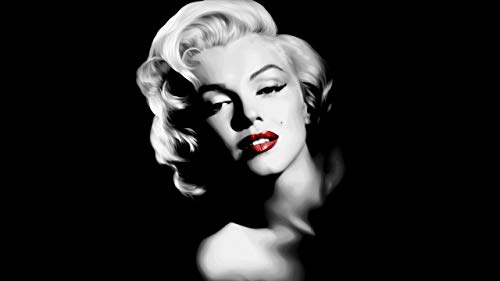time4art Marilyn Monroe Graffiken Print Canvas Bild auf Keilrahmen Leinwand Verschiedene Größen (120x80) von time4art